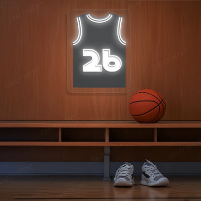 Brooklyn Timme 26 Jersey Basketball Neon Artwork