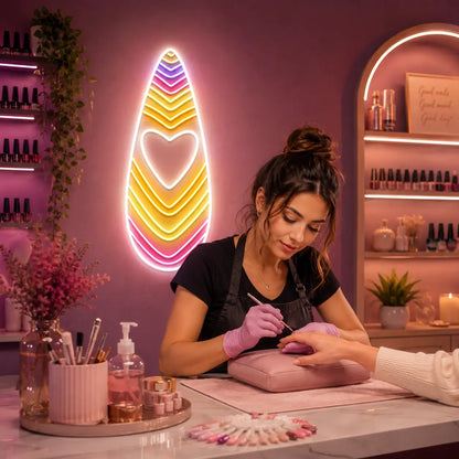 Glaze And Gloss Nail Neon Sign 