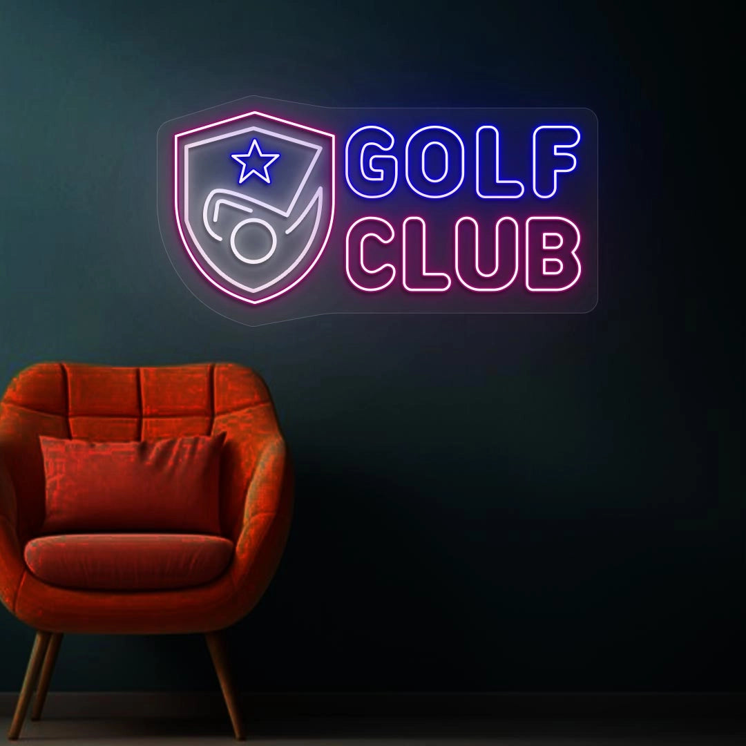 Golf Club Neon Sign | Pink