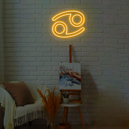 Cancer Zodiac Neon Sign | CNUS013922 | Orange