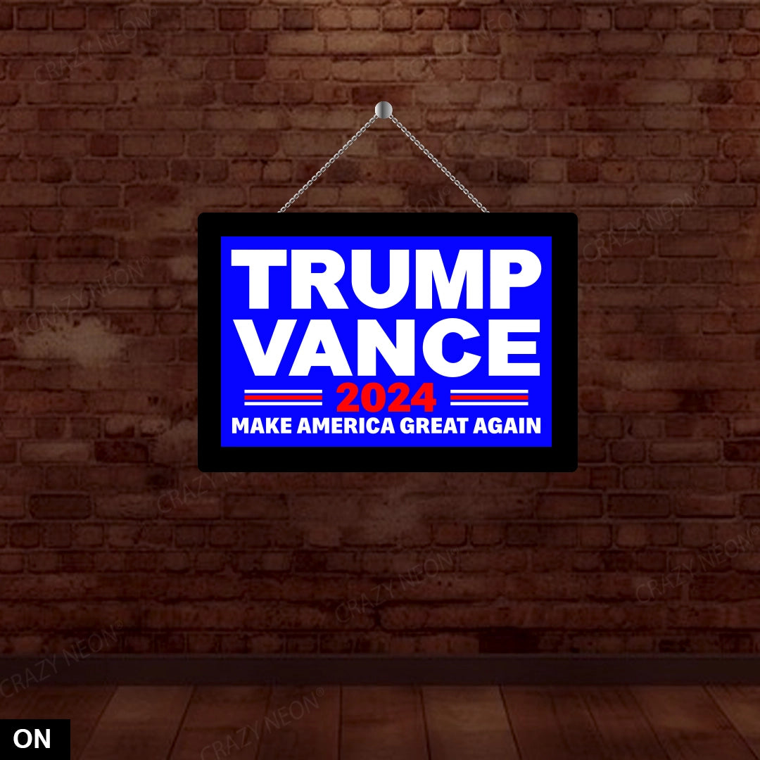 Trump Vance Political Light Box Sign