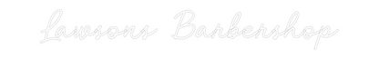 CN LED NEON: Lawsons Barbe...
