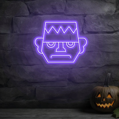 Frankenstein Neon Sign | Purple