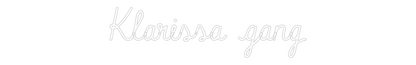 CN LED NEON: Klarissa gang