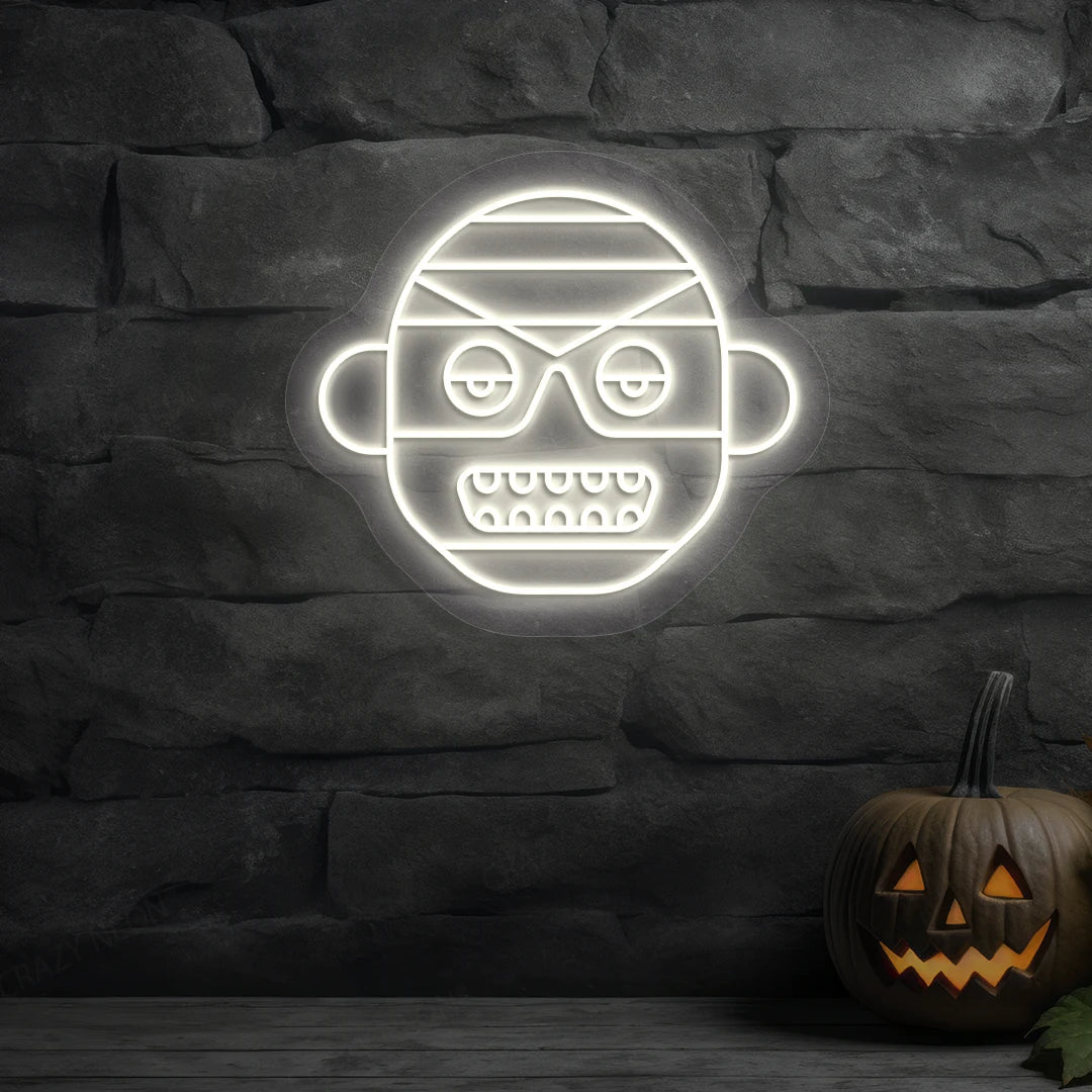 Mummy Frank Neon Sign | Warmwhite