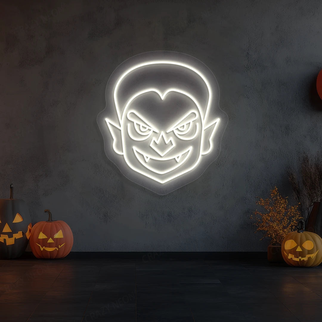 Haunted Vampire Neon Sign | Warmwhite