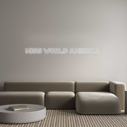 CN LED NEON: Miss World Am...