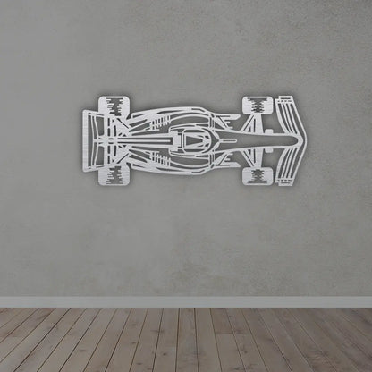 Racing Car Metal Sign