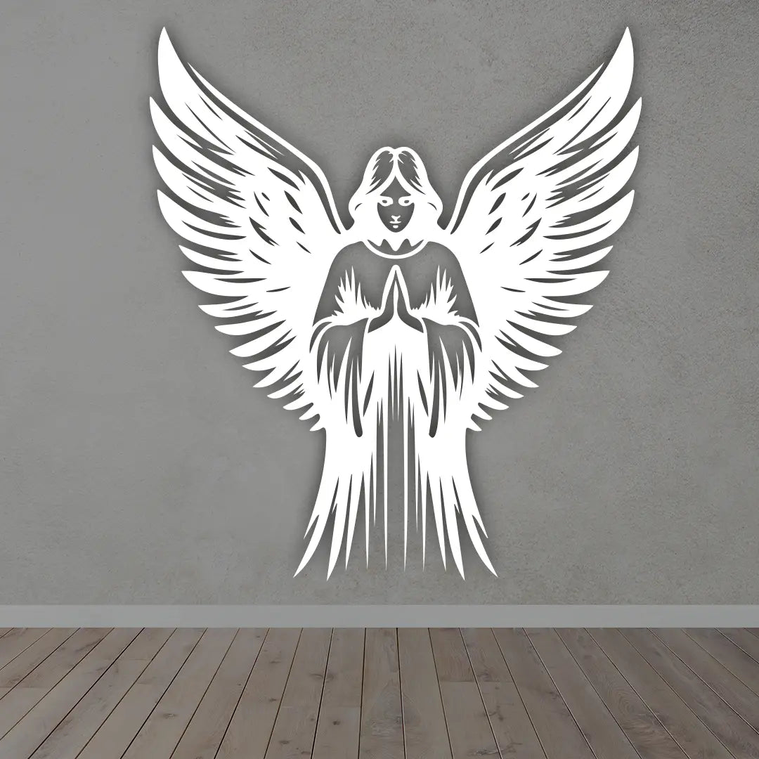 Fairy Metal Wall Art in White colour