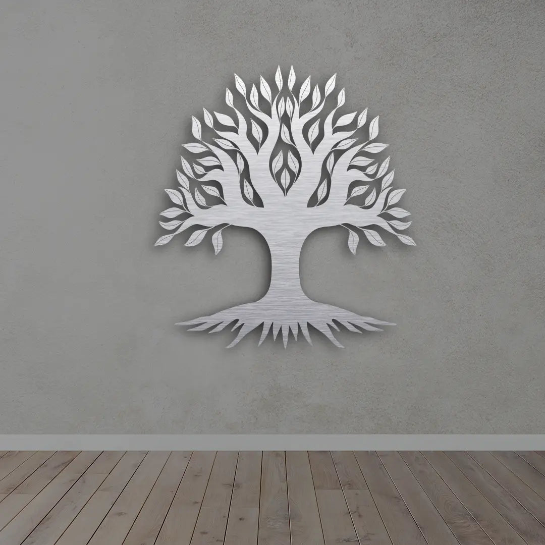 Tree of Life Metal Wall Art in Silver Colour