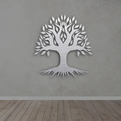 Tree of Life Metal Wall Art in Silver Colour
