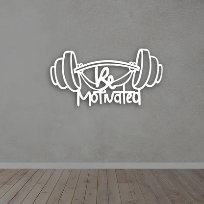Motivated Gym Metal Sign