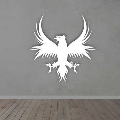 Eagle Metal Wall Art in white colour