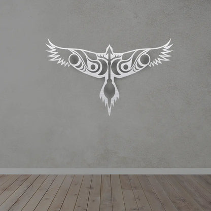 Eagle Metal Wall Art in Silver Finish