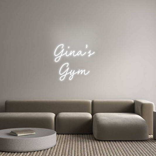 CN LED NEON: Gina's 
Gym