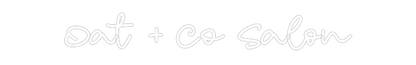 CN LED NEON: Oat + Co Salon