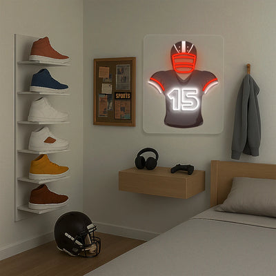 Cleveland Falacco 15 Jersey Football Neon Artwork