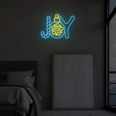 Festive Joy Neon Sign | Iceblue