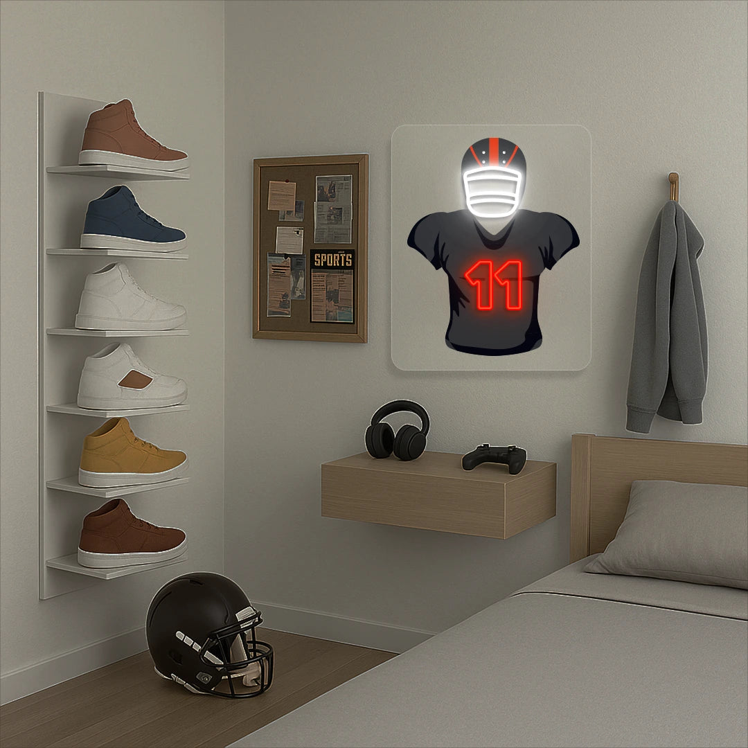 Atlanta Walker 11 Jersey Football Neon Artwork