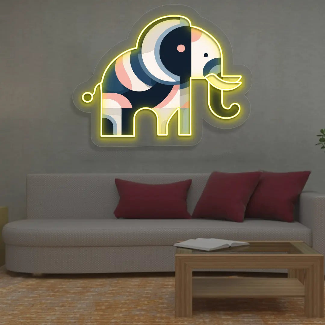 Abstract Trunk Neon Artwork Sign