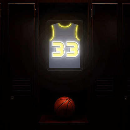 Indiana Turner 33 Jersey Basketball Neon Artwork