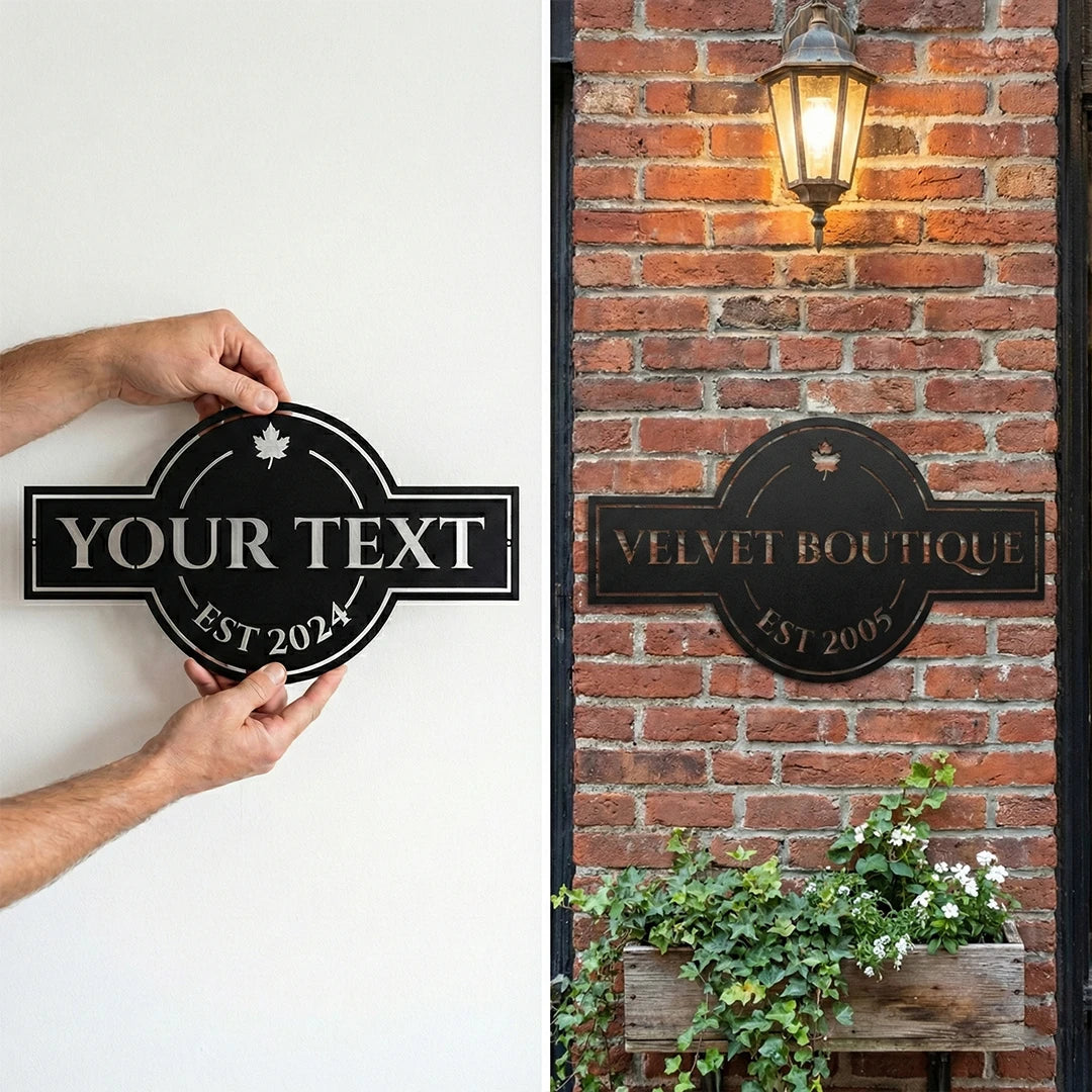 Personalized Business Metal Sign