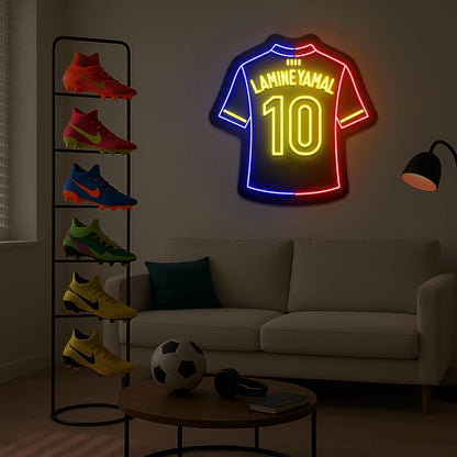 LY 10 Football Neon Sign