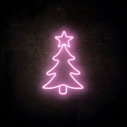 Christmas Tree Neon Sign | CNUS000083 | Pink