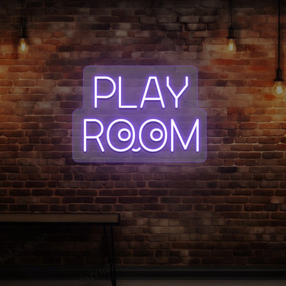 Play Room Eyes Neon Sign | Purple