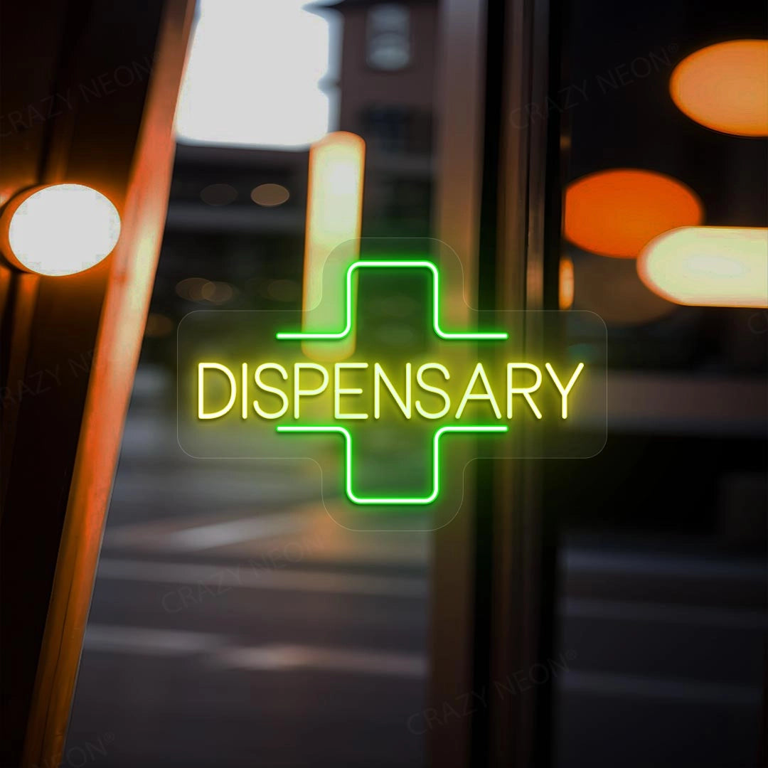 Dispensary Neon Sign | Yellow