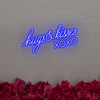 Hugs And Kisses Xoxo Neon Sign