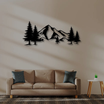 Mountains Metal Wall Art