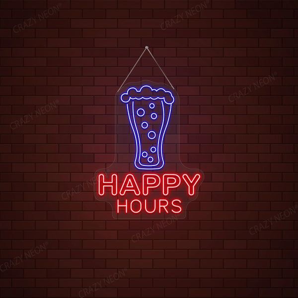 Happy Hours LED Beer Sign