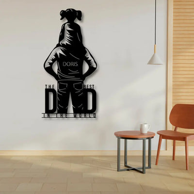 The Best Dad In The World - Personalized Gifts for Girl Dad