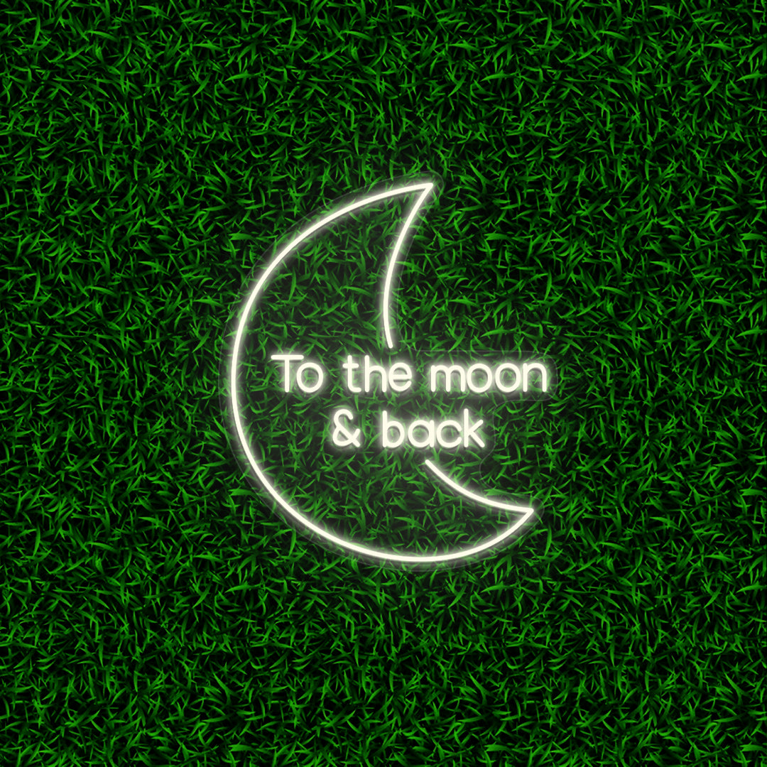 To The Moon And Back Neon Sign | CNUS012770