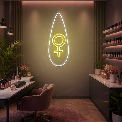 Femme Flora Nail Neon Sign