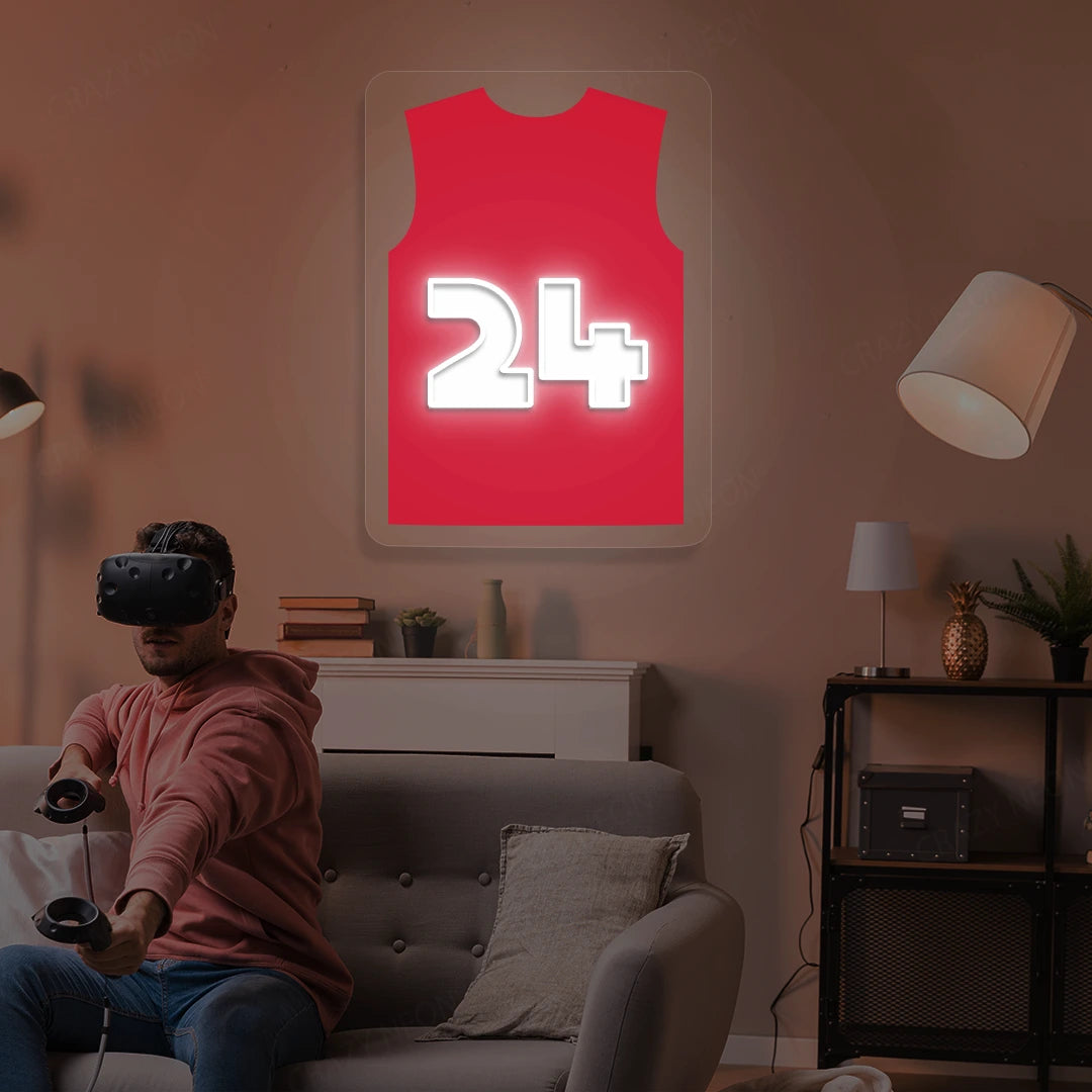Portland Murray 24 Jersey Basketball Neon Artwork