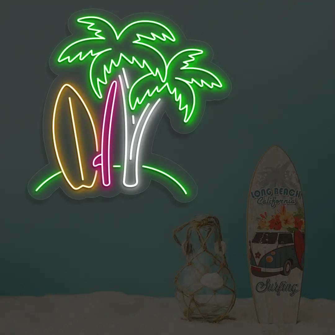 Palm Breeze Neon Sign