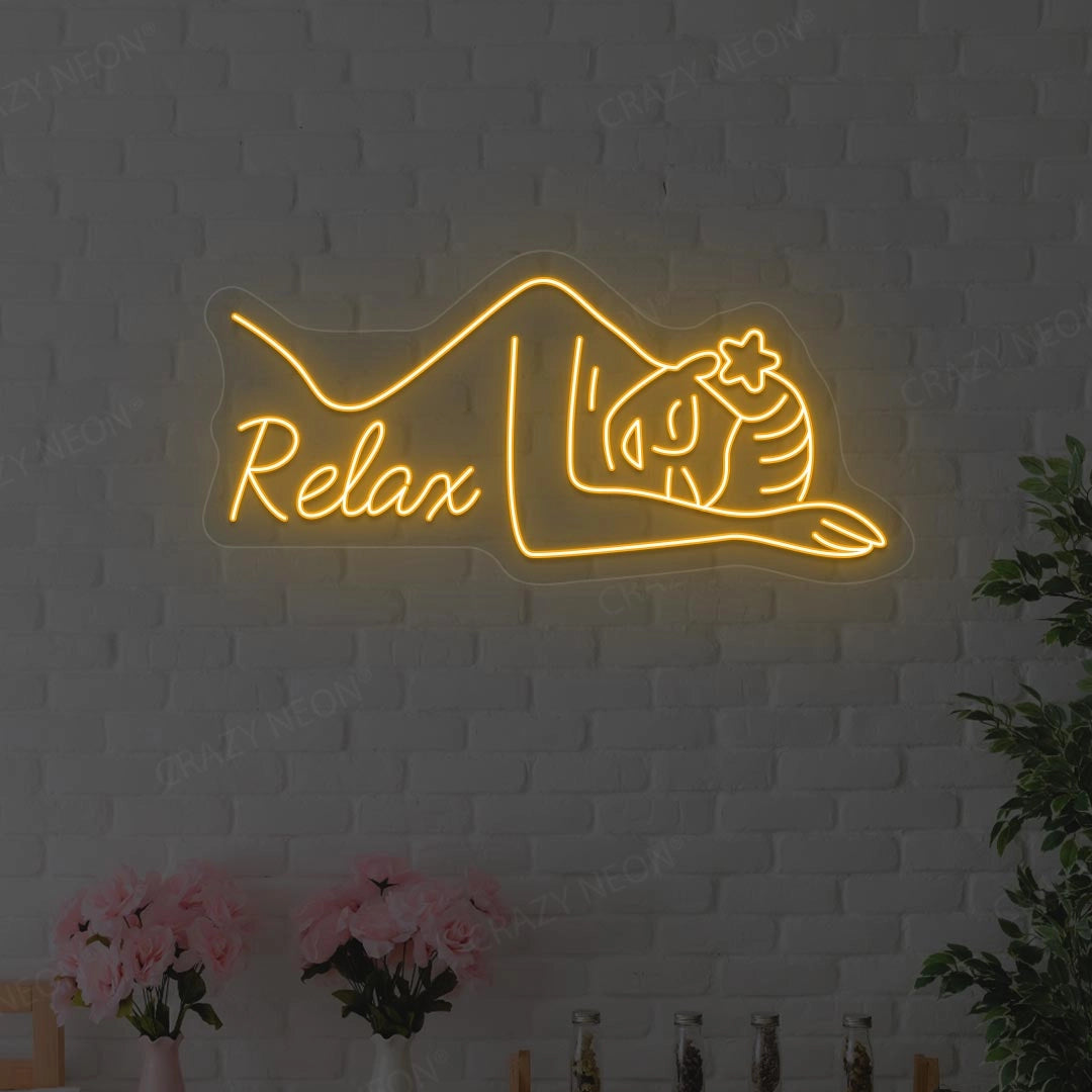 Relax Neon Sign | orange