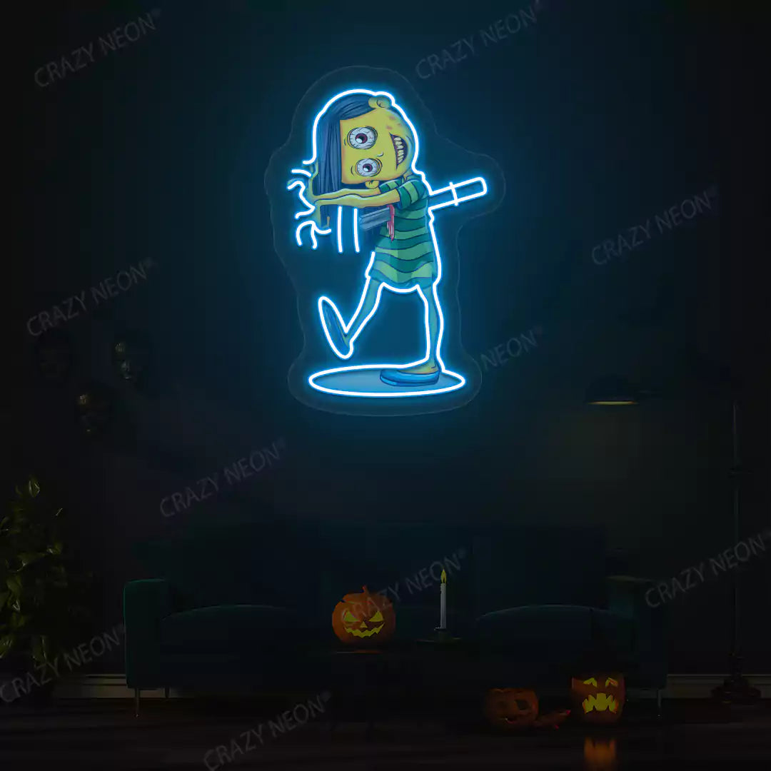 Demoness Neon Artwork | Iceblue