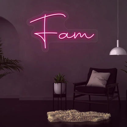 Fam Neon Sign | pInk