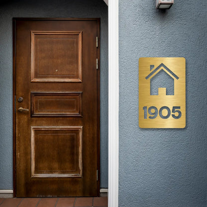 Personalized Address Plaque Metal Monogram Sign