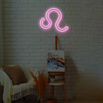 Leo Zodiac Neon Sign | CNUS013762 | Pink