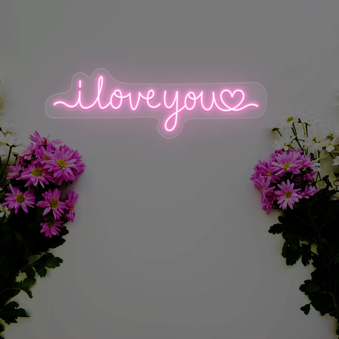 I Love You Neon Sign