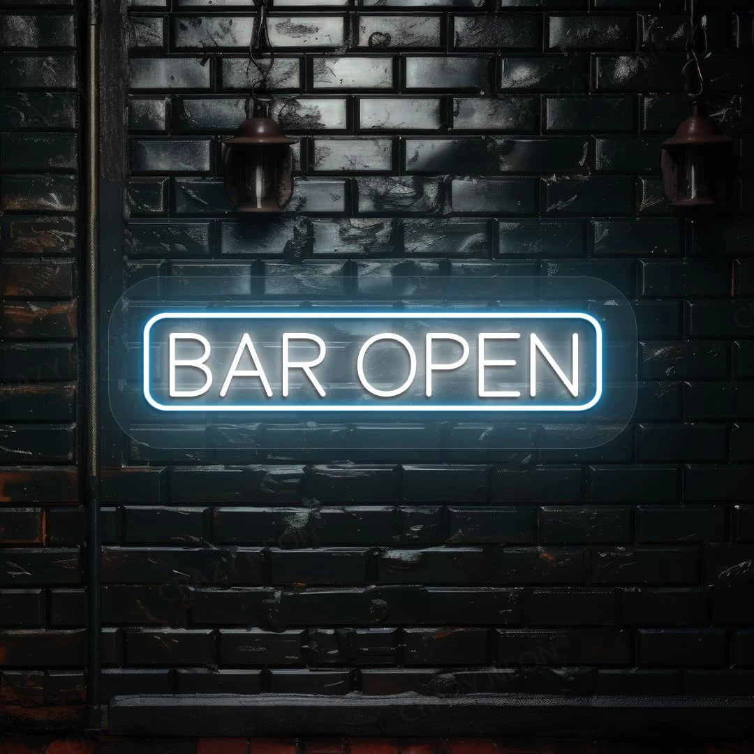 Bar Open sign | Iceblue