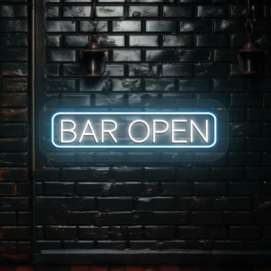 Bar Open sign | Iceblue