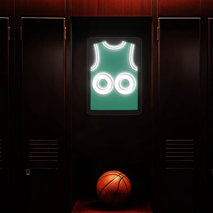 Boston Tatum 00 Jersey Basketball Neon Artwork