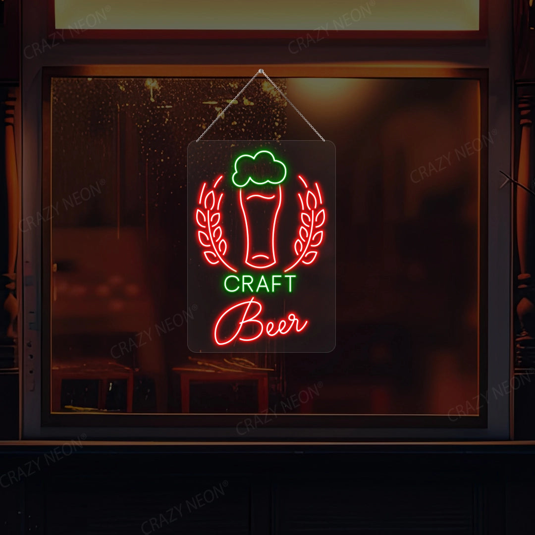 Craft Beer Neon Sign | Green