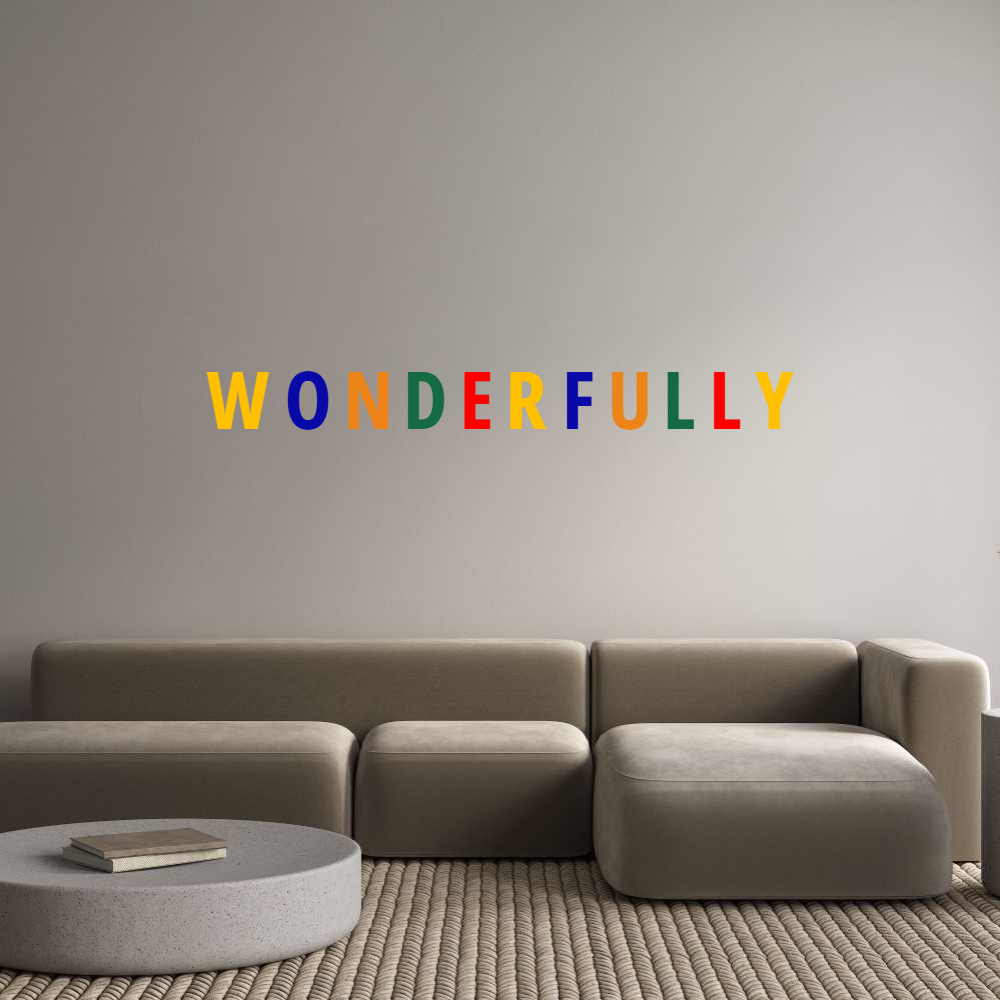 CN Acrylic Letter: W O N D E R F...