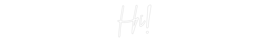 CN LED NEON: Hi!